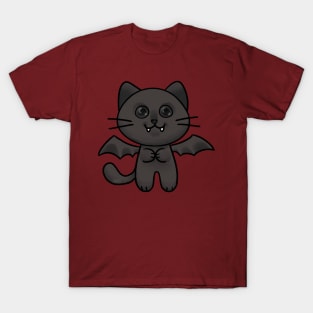 Vampire Bat Black Cat T-Shirt